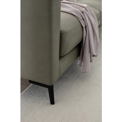 Sofa Cuneo Klassik - 2-Sitzer, Leder, Graubraun, Relaxfunktion, motorisch