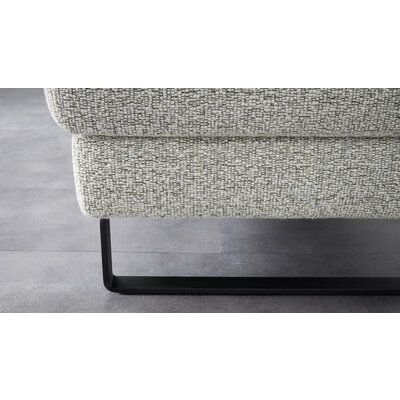 Ecksofa Valera - 3-Sitzer mit Longchair rechts inkl. Rückenlehne verstellbar und Relaxfunktion motorisch, Stoff, Limone