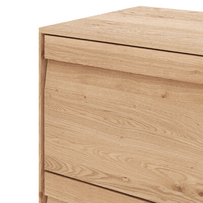 Sideboard Due Viso - BHT ca. 183x103x45 cm, Wildeiche Roheffekt, geölt