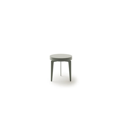Beistelltisch Loretto - Rund 45cm, Metall, Salbeigrün 131026
