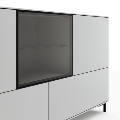 Sideboard Medio - Lack, Weiß
