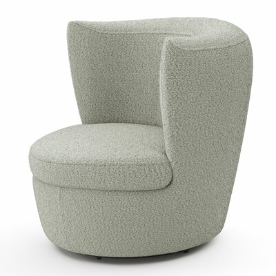 Sessel Cativa - drehbar, Stoff, Mint