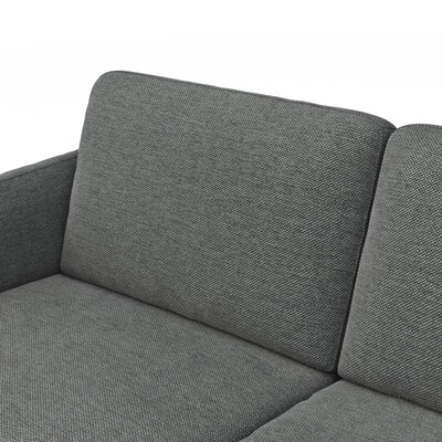 Ecksofa Enna - 3-Sitzer, Ecke rechts, Sitzvorzug (motorisch), Stoff, Anthrazit