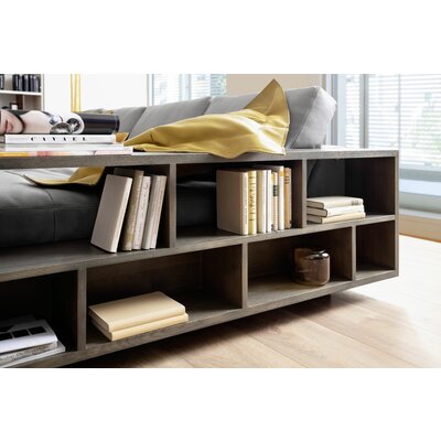 Ecksofa Aprino 1 - 2,5-Sitzer mit Longchair rechts, Leder, Grau