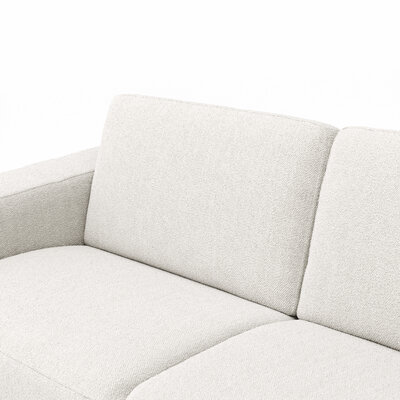 Sofa Nuoro - 2,5-Sitzer inkl. Schlaffunktion, Armlehne breit, Stoff, Natur