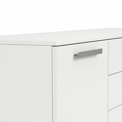 Kommode Viana - Holzwerkstoff, Weiß