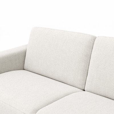 Sofa Nuoro - 2,5-Sitzer inkl. Schlaffunktion, Armlehne 1, Stoff, Natur