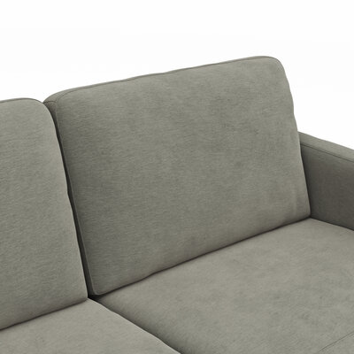 Wohnlandschaft Enna - Ecke links, 2,5-Sitzer, Longchair rechts, Stoff, Grau