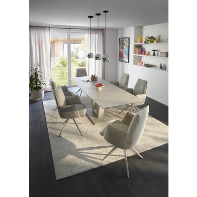 Esstisch Dinner - ausziehbar, LB ca. 160x 90 cm, HPL, Sand