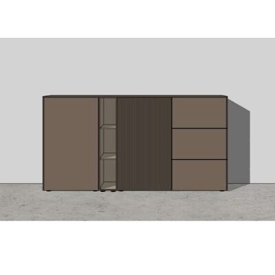Highboard 3900 - BHT ca. 202x110x45cm, Lack, Sienna, Terra 1291431354