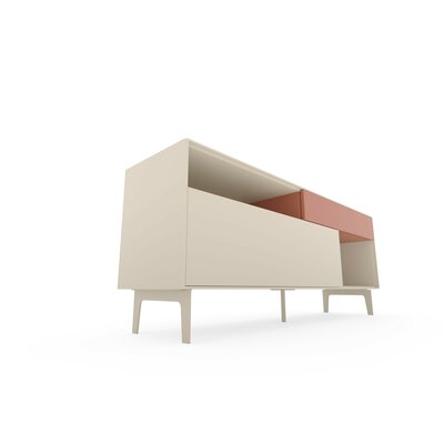 Sideboard Colore - B ca. 180 cm, Lack, Kaschmir
