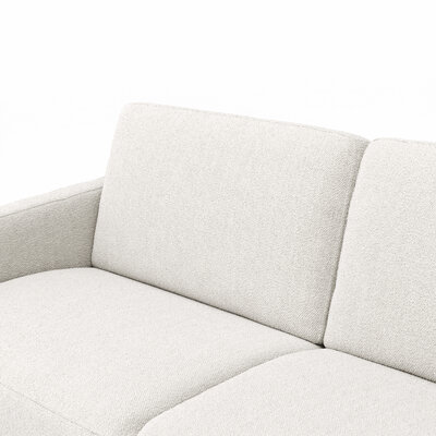 Sofa Nuoro - 2,5-Sitzer inkl. Schlaffunktion, Armlehne schmal, Stoff, Natur