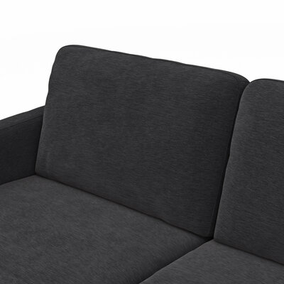 Wohnlandschaft Enna - Longchair links, 2,5-Sitzer, Ecke rechts, Stoff, Anthrazit