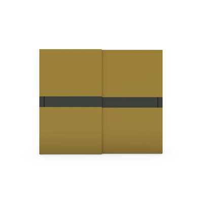 Schiebetürenschrank Loretto - B ca. 280 cm, Lack matt, Safrangelb 112472