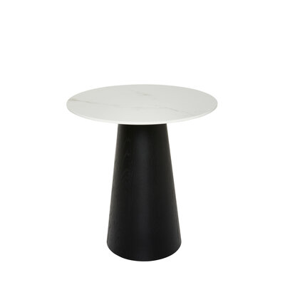 Beistelltisch Cono - DH ca. 40x45 cm, Keramik, Weiß 3027075