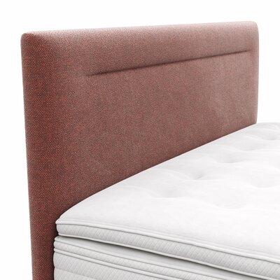 Boxspringbett Navelli 1 - Liegefläche ca. 180x200 cm, Stoff, Rot