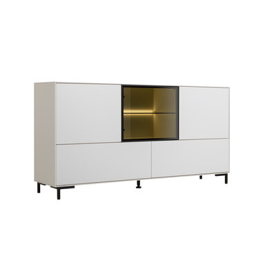 Sideboard Medio - inkl. Beleuchtung, Lack, Weiß 144779
