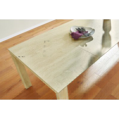Esstisch Cambre - LB ca. 220x90 cm, ausziehbar, Keramik, Beige