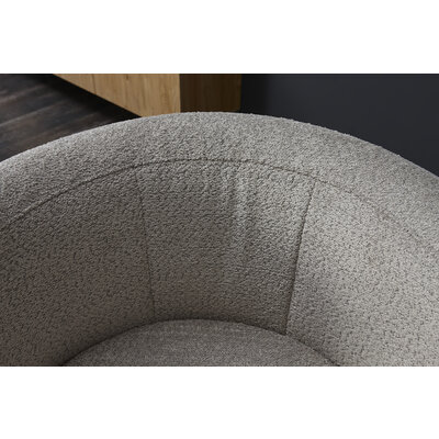 Sessel Cativa -  drehbar, Stoff, Graubeige