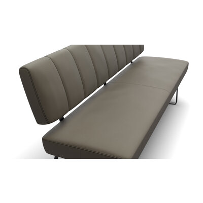 Polsterbank Carmelo - Breite ca. 183 cm, Leder, Olive