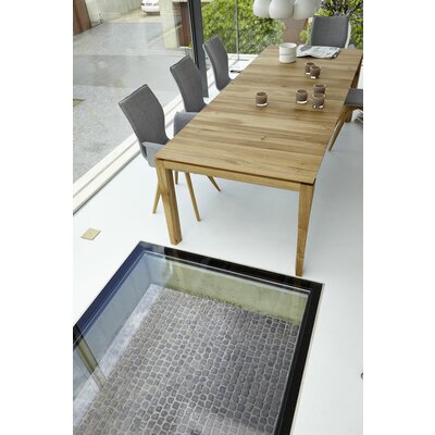 Esstisch 3400 - ausziehbar, LB ca. 200x100 cm, Asteiche massiv, Geölt, Gedrehter Fuss