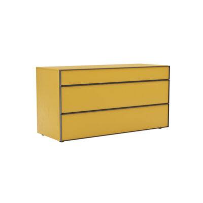 Kommode Loretto - BHT ca. 135x70x53 cm, Lack matt, Safrangelb 114374