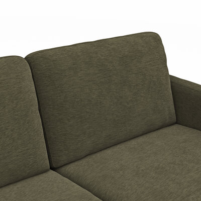 Wohnlandschaft Enna - Ecke links, 2,5-Sitzer, Longchair rechts, Stoff,  Olive