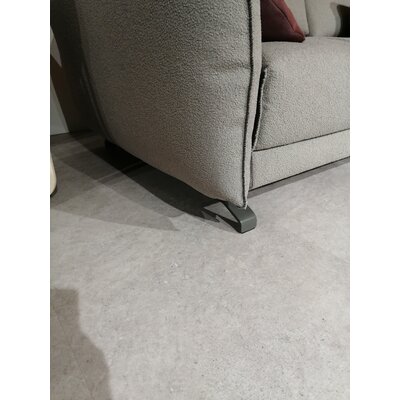 Sofa Fiolina - 3-Sitzer inkl. Schlaffunktion, Stoff, Hellgrau