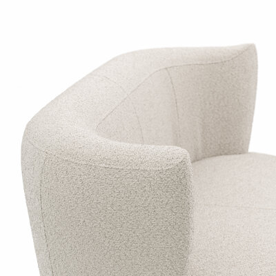 Sofa Cativa - 2-Sitzer, Stoff, Creme