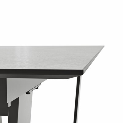 Esstisch Dinner - LB ca. 200x95 cm, Kunststoff, Hellgrau