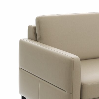 Sofa Arima N - 2-Sitzer inkl. Sitzvorzug motorisch und Armlehne klappbar, Leder, Champagner