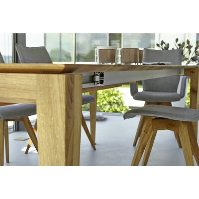 Esstisch 3400 - ausziehbar, LB ca. 200x100 cm, Asteiche massiv, Geölt, Gedrehter Fuss