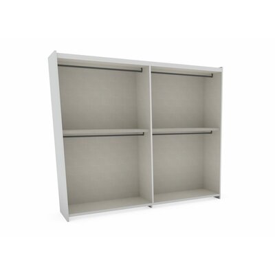 Schiebetürenschrank Loretto - B ca. 280 cm, Lack matt, Weiß