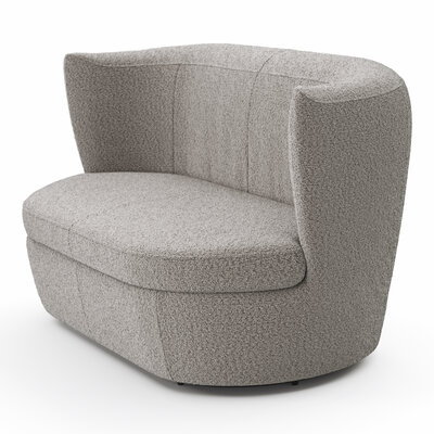 Sofa Cativa - 2-Sitzer, Stoff, Graubeige