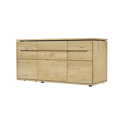 Sideboard Amora - schwenkbar, Wildeiche massiv bianco 110013