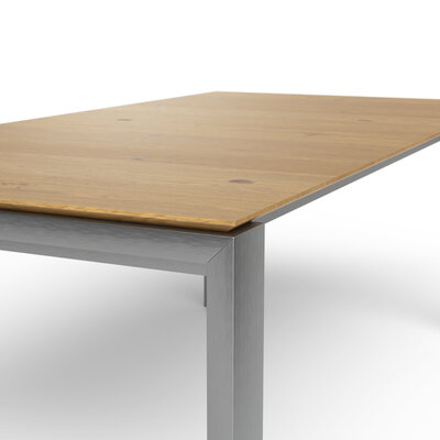 Esstisch 3400 - ausziehbar, LB ca. 200x100 cm, Asteiche massiv