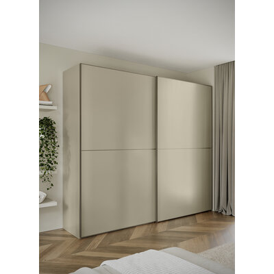 Schwebetürenschrank Solina Dover - B ca. 273 cm, Lack, Cappuccino