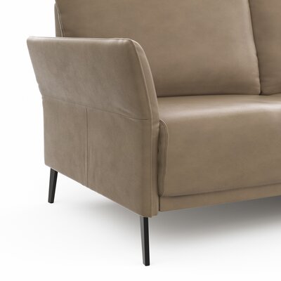 Sofa Rosario - 3-Sitzer, Leder, Rauchbraun