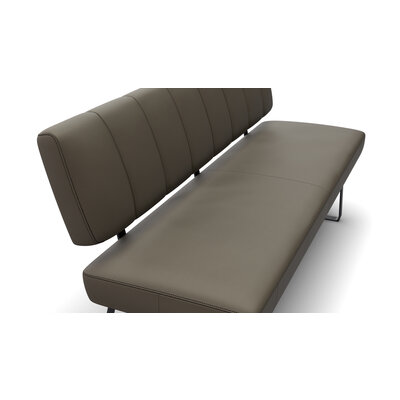 Polsterbank Carmelo - Breite ca. 163cm, Leder, Olive