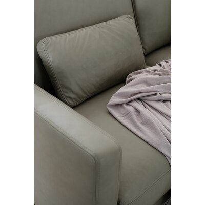 Sofa Cuneo Klassik - 2-Sitzer, Leder, Graubraun, Relaxfunktion, motorisch