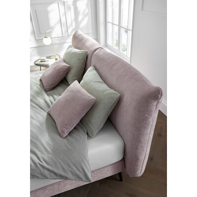 Boxspringbett Delia - Liegefläche 180x200 cm, Stoff, Rose