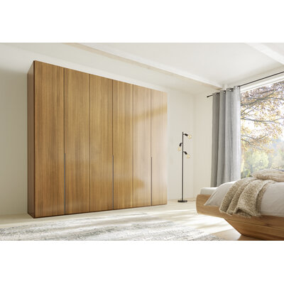 Drehtürenschrank Loretto - B ca. 280 cm, Melamin, Astig hell 9153716