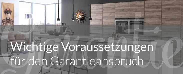 Wichtige Voraussetzungen für den Garantieanspruch Wichtige Voraussetzungen für den Garantieanspruch